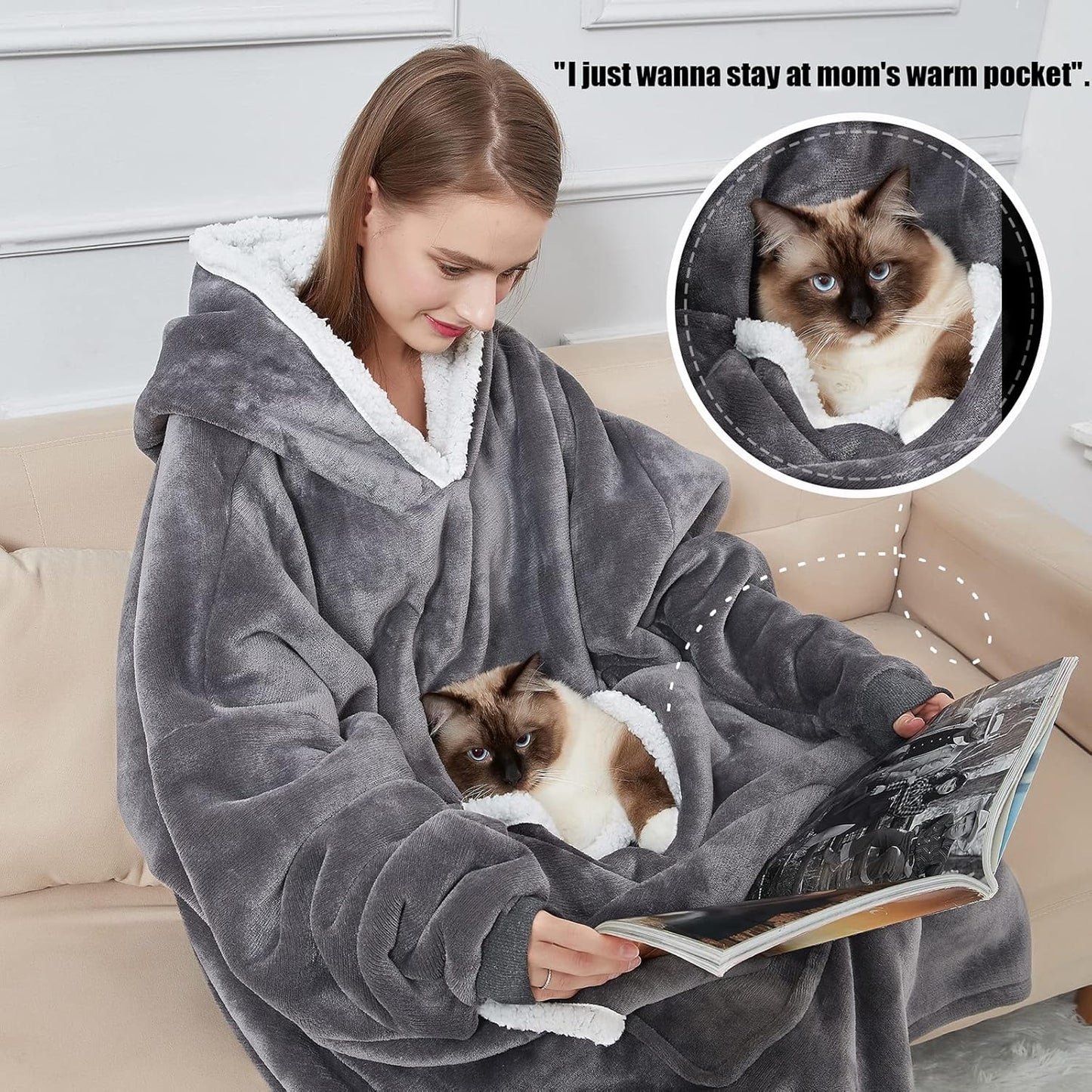  Lux Fleece Blanket Hoodie